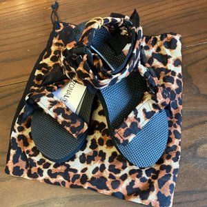 Arizona Love Trekky Bandana Sandals - Kids Leopard - Size 30/31, US 12.5/13.5 C